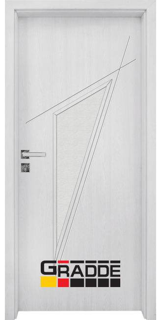 Интериорна врата Gradde Kristall glass 4.2,цвят Сибирска Лиственица
