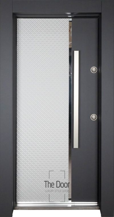 Блиндирана входна врата THE DOOR TD504 Ise Gray Soft Rock